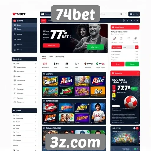 Avaliação da interface e usabilidade do site 74bet