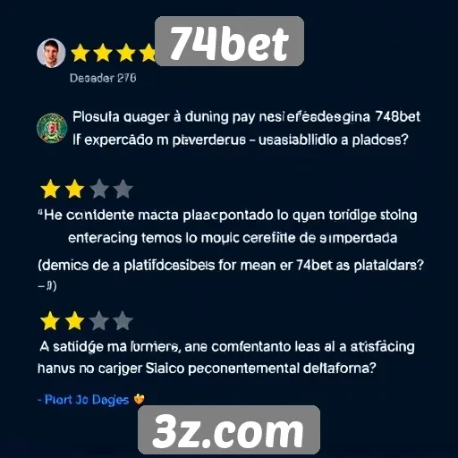 Experiência do usuário no 74bet analisada por jogadores